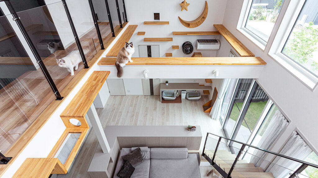 人もペットもくつろげる家